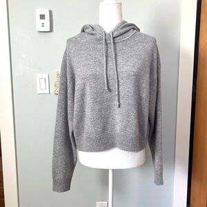 Athleta Alpine Merino-Cashmere Cropped Hoodie - M